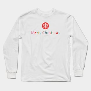 Colorful Merry Christmas Long Sleeve T-Shirt